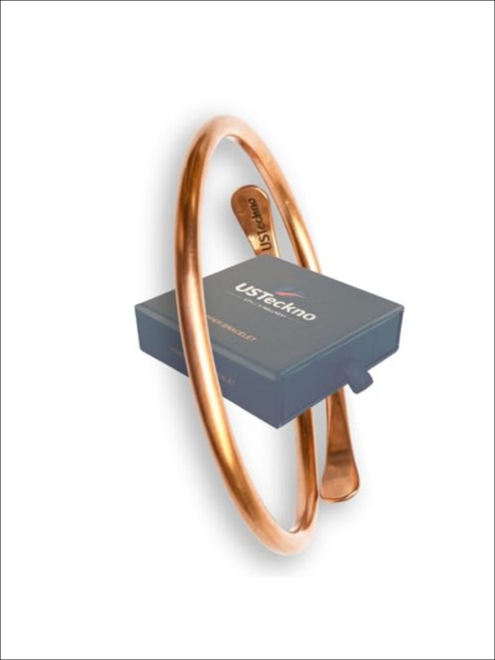 Pure Copper Spiral Cuff Bracelet Adjustable Bangle